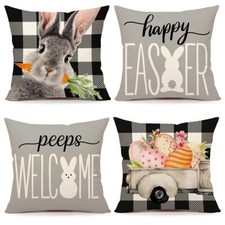 Easter Pillow Covers 18x18 Set of 4