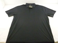 NEW Men's Eddie Bauer Short Sleeve Performance Polo-Large, Black EB102 