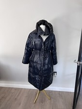Gap Plus Size Womens 18-20-22–24 Longline Navy Blue Puffer Coat Water Resistant