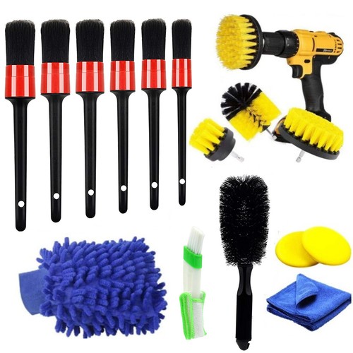 Car Detailing Brush Kits Set Engine Vehicle Wash Auto Rim Wheel Cleaning Tool - Bild 18 von 24