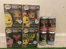 2x Full Set Alice in Wonderland Black Light Funko pop 16 Figures Total