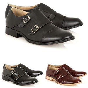 Las Office Shoes New Dolcis Smart Loafers Monk Strap Flat Work Image Is Loading Las Office Shoes New Dolcis Smart Loafers Monk