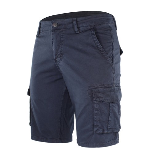Bermuda Uomo Cargo Cotone Shorts Multitasche Corto Con Tasconi VEQUE - Foto 14 di 35