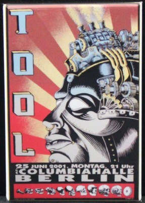 Tool Concert Poster 2'' X 3'' Fridge / Locker Magnet. Berlin Germany