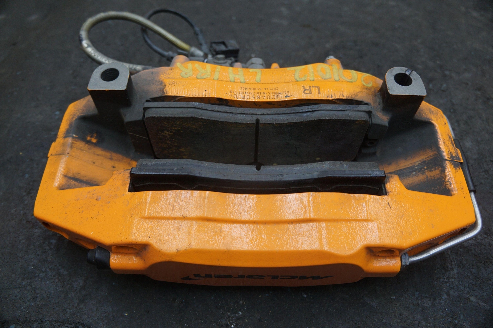 Rear Left Driver Side Brake Caliper CCM Orange 11C0485CP.06 OEM McLaren 570S 17