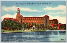 Postcard Vinoy Park Hotel On Tampa Bay, St. Petersburg, Florida Posted 1953