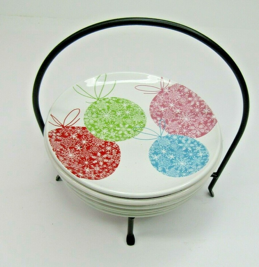 Room Creative Christmas Plates from Signature Bright Ornaments Set 6