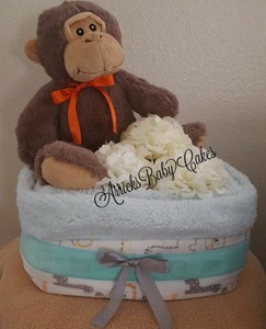 square diaper cake