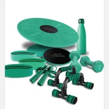 Lomi Fitness Core Full Body Workout Kit Weights & Balance 12pc Home Fitness Set