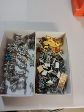 Lot of Vintage Cast Lead Military Soldiers 30mm Army Men Indians Canons 129pcs