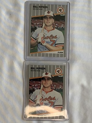 2-Billy Ripken (Black Box Error) 1989 Fleer Baseball Card #616 Baltimore Orioles