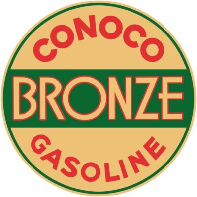 CONOCO Bronze Gasoline NEW Steel Sign: 24" Dia. Round - Made in USA | eBay