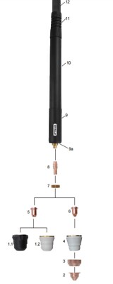 IPTM65 Plasma cut CNC Torch 20ft For Harbor Freight Titanium 65 Cutter and tips