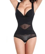 Women's Ultra Firm Control Bodybriefer Shaping Bodysuit Wear Your Own Bra
