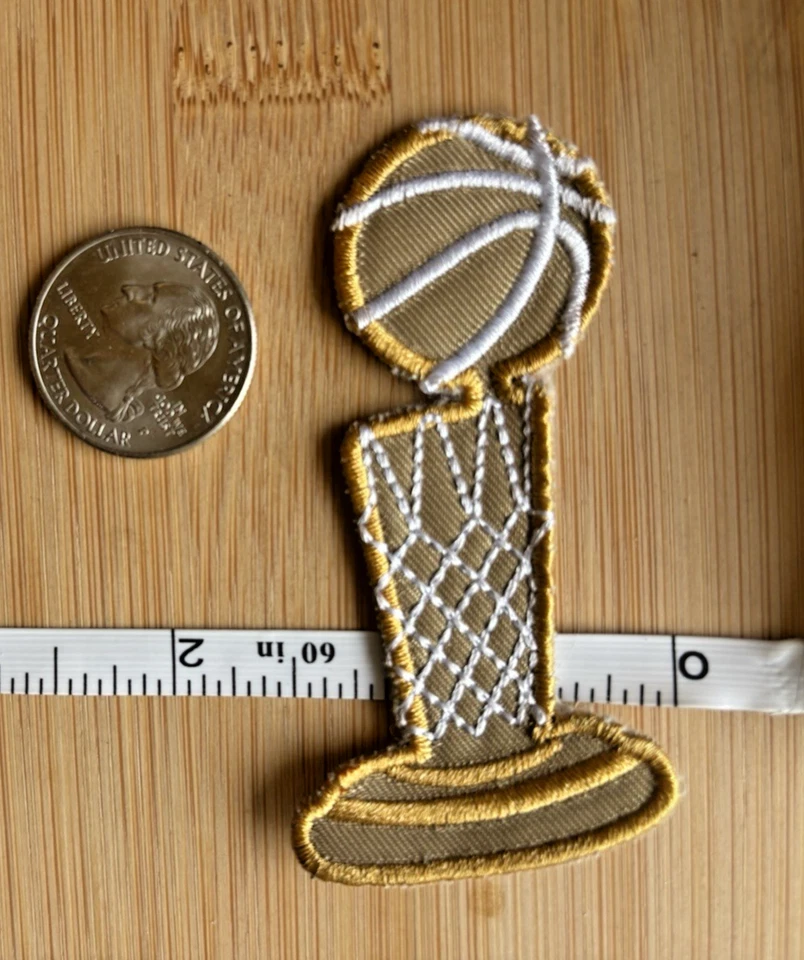 Трофей финала НБА Ларри О'Брайена чемпионата вышитая нашивка бесплатная доставка - Изображение 3 из 4