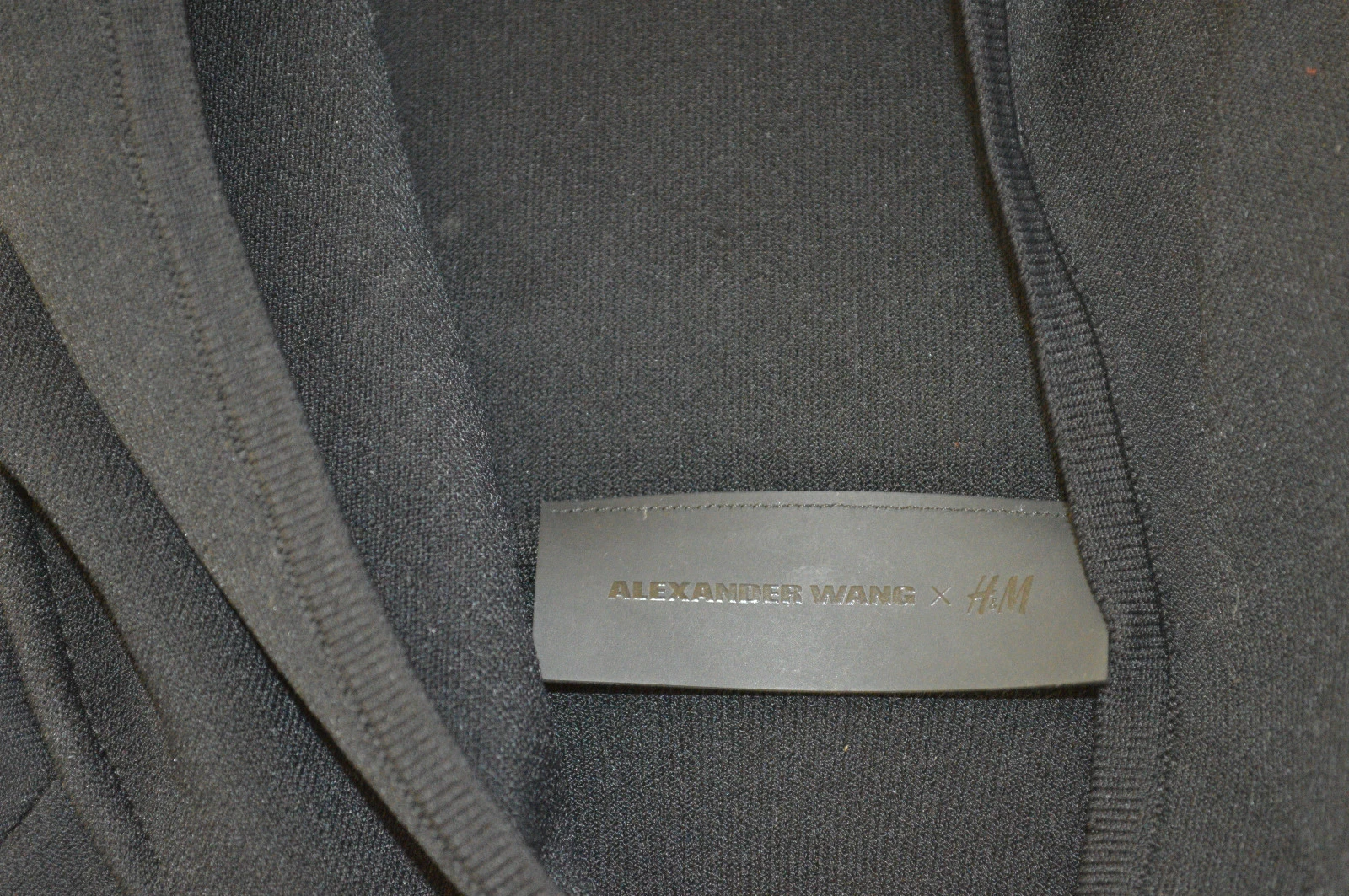 Alexander Wang x H&M felpa con cappuccio nera con cappuccio e cerniera giacca da uomo taglia small S nuova