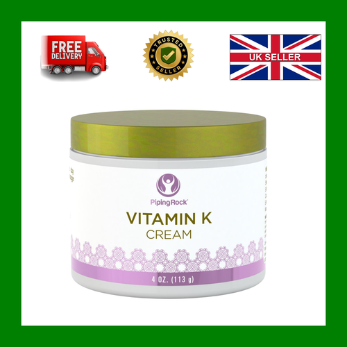 VITAMIN K CREAM 4 OZ (113 G)HELPS SOOTHE & REJUVENATE SKIN (070)PIPING