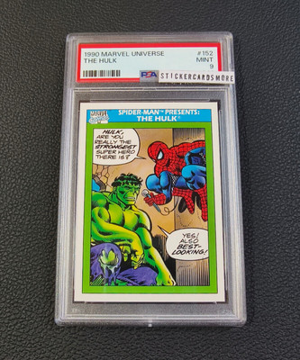 1990 Marvel Universe Spider-Man Presents: #152 The Hulk PSA 9 MINT