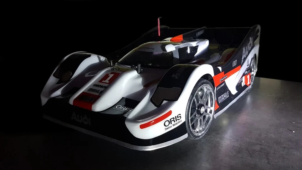 0167S - R18 1/8 Escala Gt RC Corpo Carro Speed Run Drag Racing Corpo + Spoiler - Imagem 3 de 3