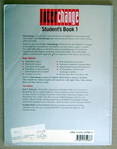 LIVRE DE 1994 POUR L'APPRENTISSAGE DE L'ANGLAIS INTERNATIONAL, INTERCHANGE - Picture 2 of 6