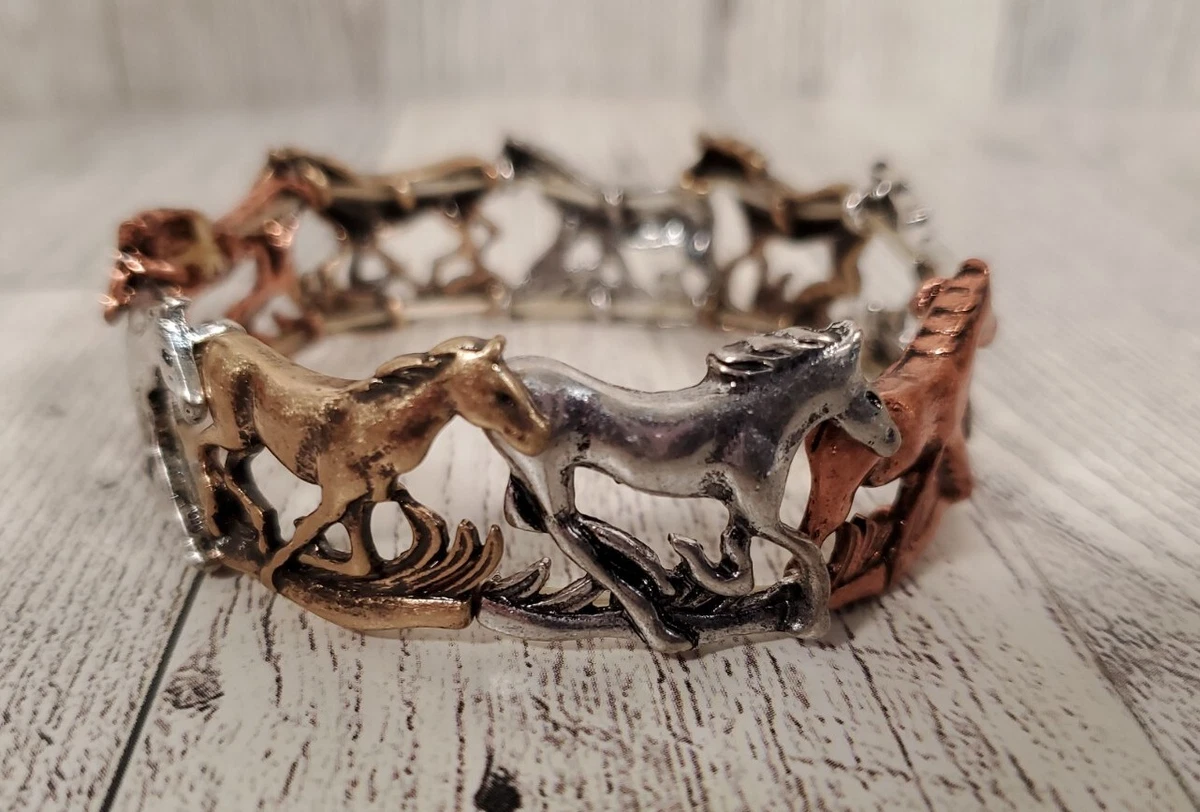 Tri color stretch bracelets sale