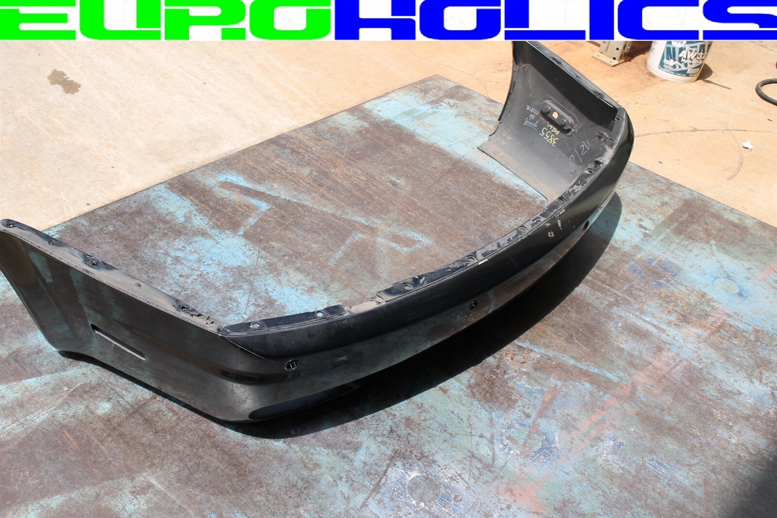 OEM Maserati M139 Quattroporte 04-08 BLACK Rear Bumper Cover w/Parking Sensors
