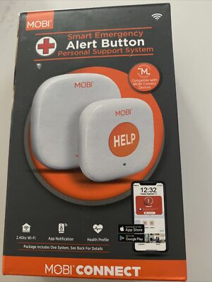 New MOBI Emergency Alert Button Smart Wireless Caregiver Support ...