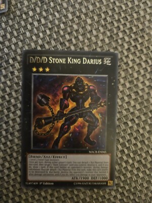 Yugioh Seltener D/D/D Steinkönig Darius MACR-DE045 Near Mint 1. Auflage
