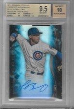 JAVIER BAEZ 2014 BOWMAN STERLING BLUE REFRACTOR AUTOGRAPH #/25 BGS 9.5 GEM MINT