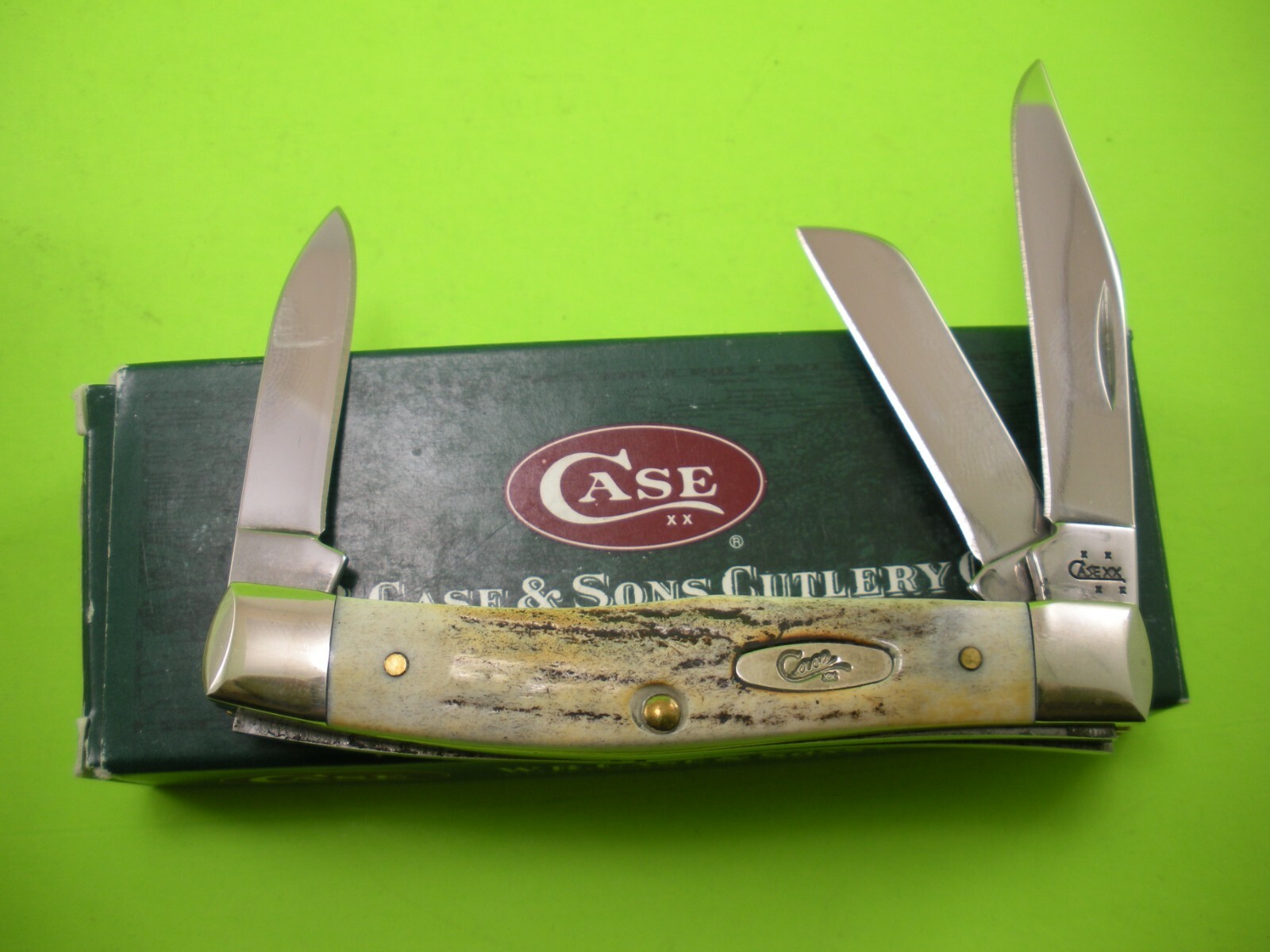 CASE STAG STOCKMAN KNIFE NEVER USED in BOX #53032 SS | eBay