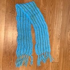 Target Light Aqua Blue Cozy Winter Chunky Knit Tassel Scarf Girls Size 8-16 ❄️ — photo 6