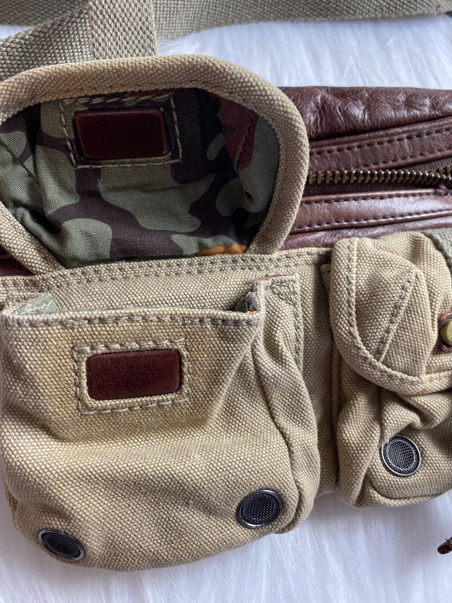 バッグ DIESEL 00s Leather Belt Bag Vintage 90s Y2K Diesel Fanny Pack Waist Belt Bum Bag