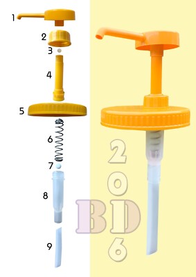 Kunststoff Hand Honig Glas Pumpe für flüssige Honig Sirup Saucen/Deckel für Glas f82/