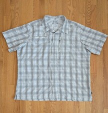 Eddie Bauer Plaid Camping Hiking Fishing Button Down Short Sleeve Shirt 2XL