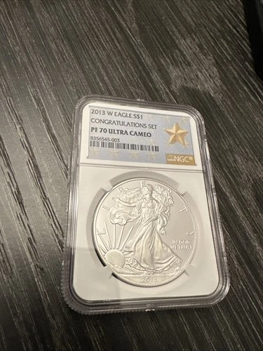 2013 W Congratulations Set Proof Silver Eagle NGC PF70 UC Gold Star Label