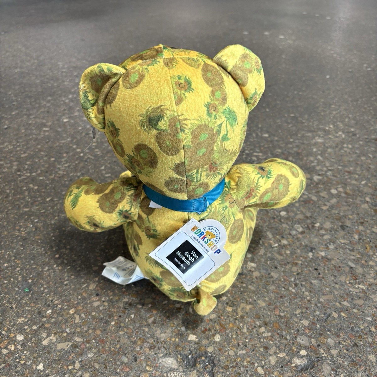 Build A Bear Vincent Van Gogh Museum Limited Edition “Sunflower” Plush Bear NWT View 3