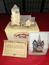 David Winter Vintage Cottages 1985 St. George's Church Box & COA
