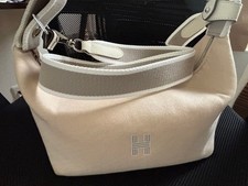 Hermes Brid a Black GM Shoulder Bag with Strap Natural Leather Used