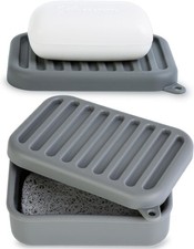 Portable Leakproof Travel Soap Case, Silicone Travel Soap Case, Compact Soap Hol