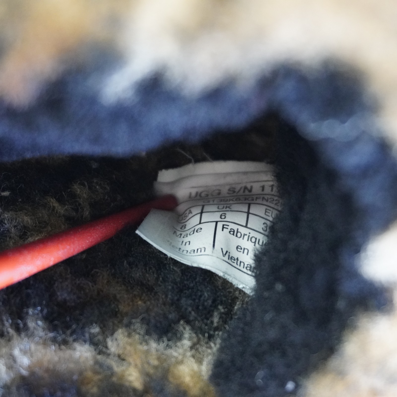 UGG Fluffita Panther Print Slide Sandals Women's Size 8  Shearling Slippers thumbnail 20