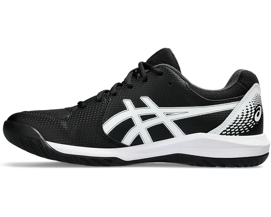 Tênis ASICS® masculino 9.5 M GEL-Dedicate 8 em preto/branco - Imagem 4 de 4