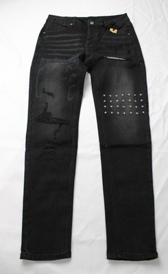 Ksubi Men's Van Winkle Hunter Beden Distress Skinny Jeans SV3