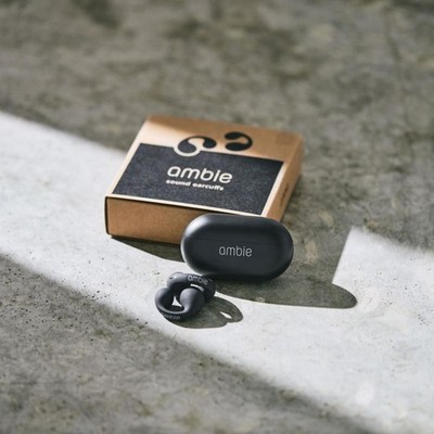 AMBIE SOUND EARCUFFS AM-TW02 BLACK OPEN-EAR WIRELESS EARPHONE