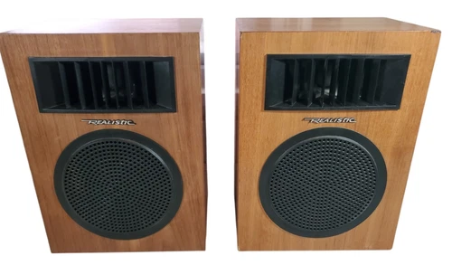 Vintage Realistic Minimus 5 #40-255B Speakers Pair 1970's Era video thumbnail