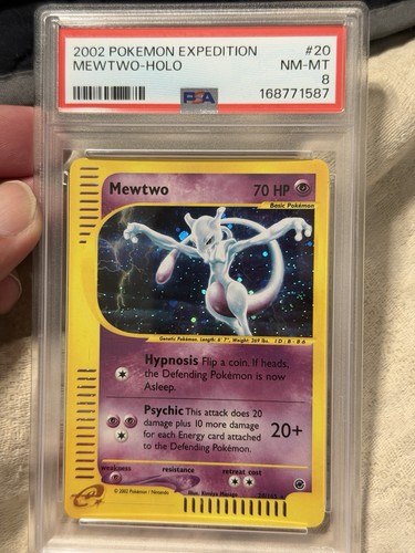 Mewtwo graded PSA 8 for sale on eBay