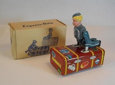 Gescha Blech Express Boy - Koffer Boy Uhrwerk aus den 50er Jahren OVP #3324