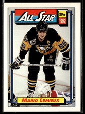 1992-93 Topps #265 Mario Lemieux Hockey Card 1102I