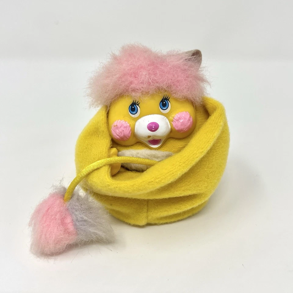 Vtg 1986 Mattel Pocket Popples Potato Chip Yellow Stuffed Animal Plush Toy - Image 2 of 4