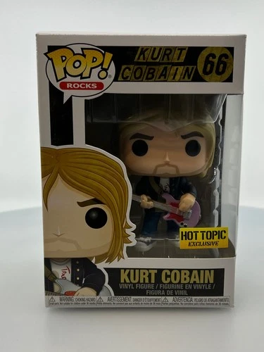 Funko POP! Rocks Kurt Cobain #66 Hot Topic Exclusive Vinyl Figure NOT MINT