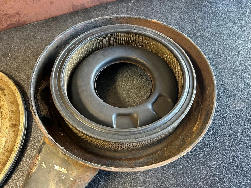 LIMPIADOR DE AIRE SNORKEL CHEVY 4BBL 350 396 CAMARO CHEVELLE NOVA de colección de fábrica Foto 4 de 4